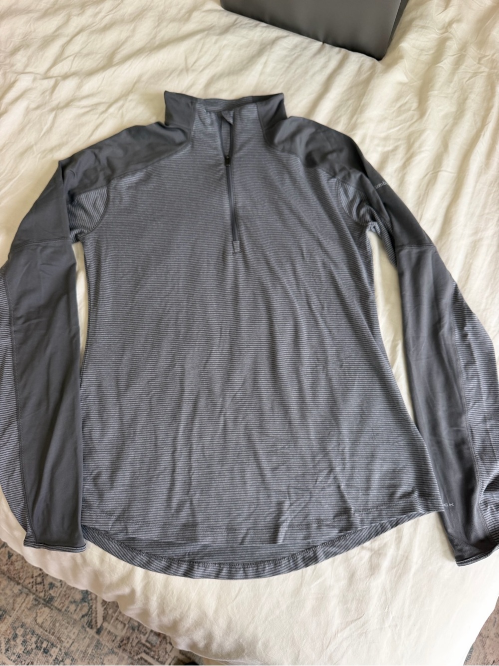 Women’s Gray Quarter-Zip Long Sleeve